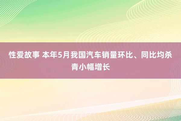 性爱故事 本年5月我国汽车销量环比、同比均杀青小幅增长