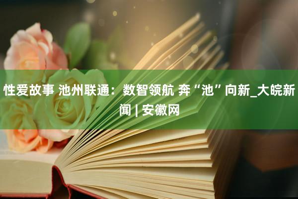 性爱故事 池州联通：数智领航 奔“池”向新_大皖新闻 | 安徽网