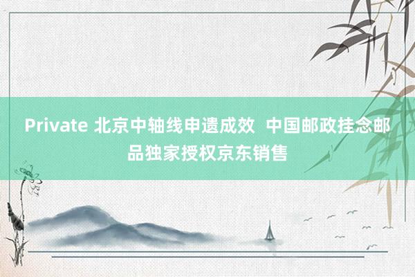 Private 北京中轴线申遗成效  中国邮政挂念邮品独家授权京东销售