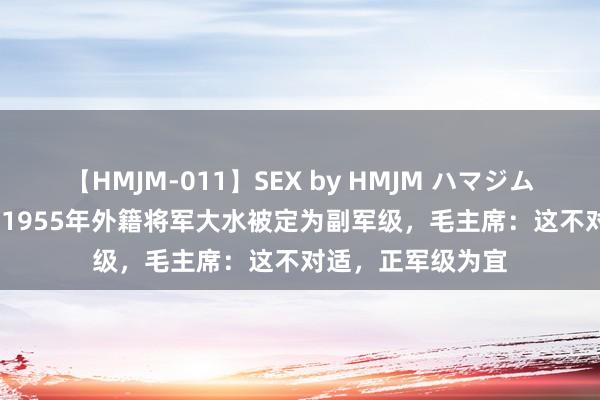 【HMJM-011】SEX by HMJM ハマジムベスト09 6時間 1955年外籍将军大水被定为副军级，毛主席：这不对适，正军级为宜