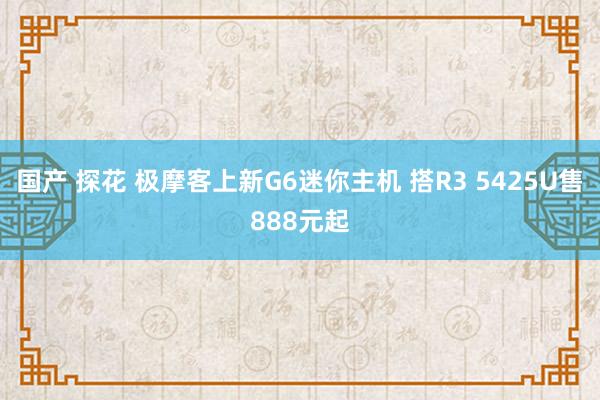 国产 探花 极摩客上新G6迷你主机 搭R3 5425U售888元起