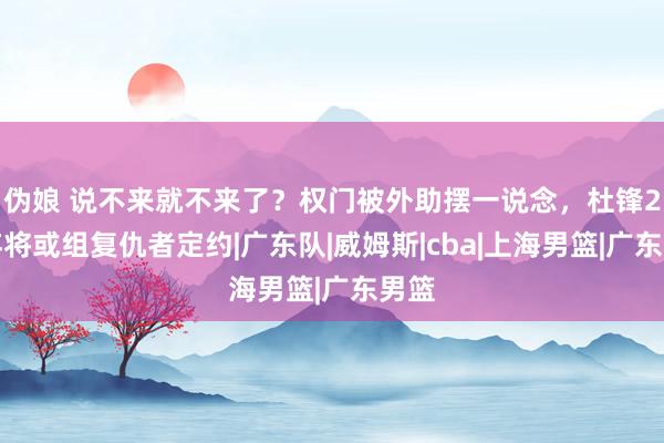 伪娘 说不来就不来了？权门被外助摆一说念，杜锋2大弃将或组复仇者定约|广东队|威姆斯|cba|上海男篮|广东男篮