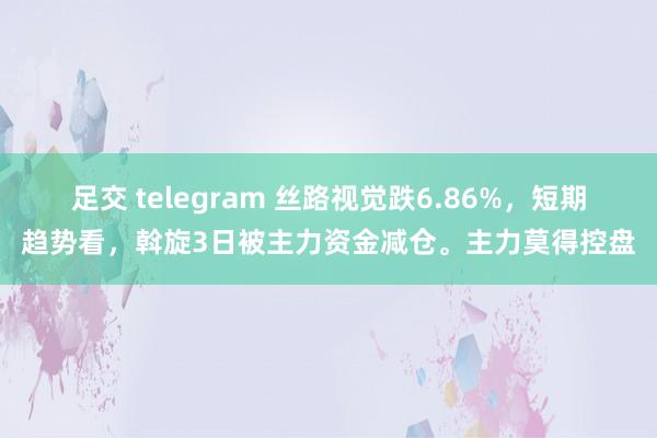 足交 telegram 丝路视觉跌6.86%，短期趋势看，斡旋3日被主力资金减仓。主力莫得控盘